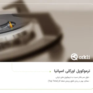اجاق گاز صفحهای پنج شعله کن مدل Elio