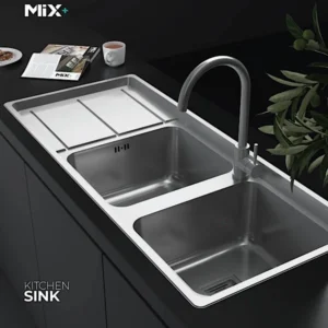 سینک ظرفشویی توکار میکس پلاس مدل 8092‑S45